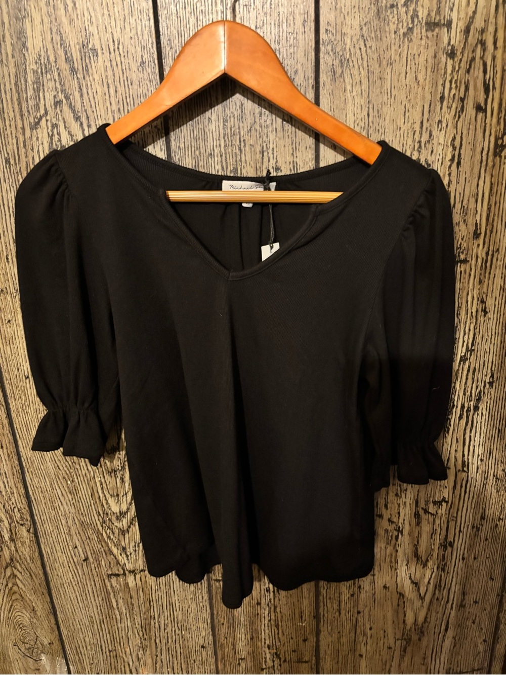 Michael Stars Nia Flutter Sleeve Top SZ XS